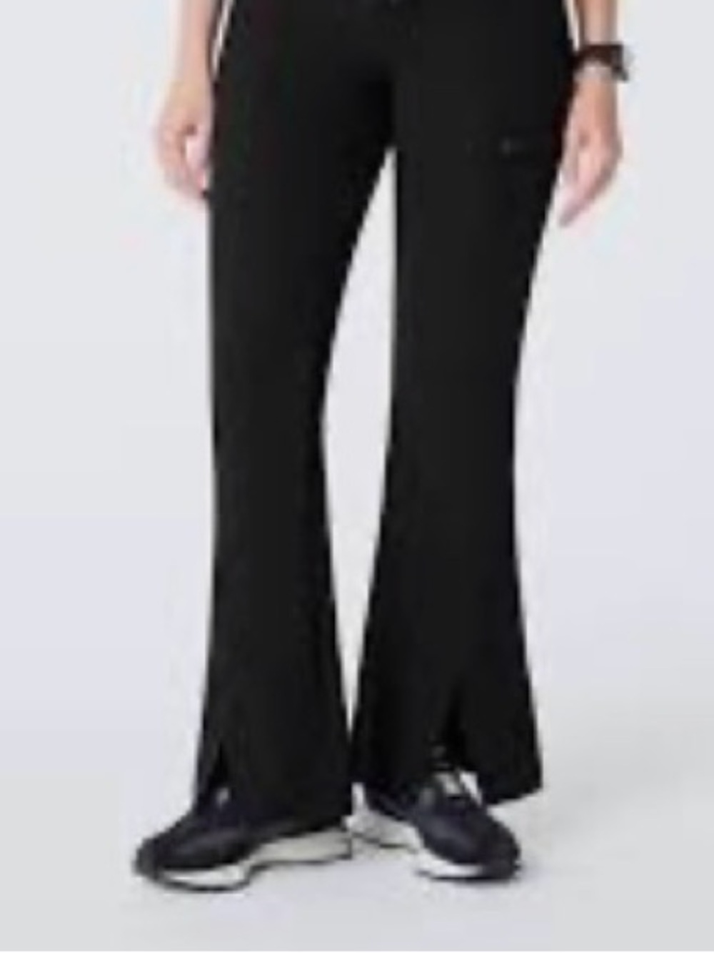 FIGS Women's Montal High-Rise Flare Scrub Pants Black XXL
